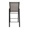 Merrick Lane Set of 2 Manado Series Metal Bar Height Patio Chairs with Flex Comfort Material